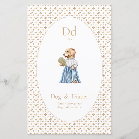 Papier Signalisation de table - couches (Devant)