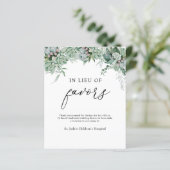 Papier Signe de don en remplacement de faveurs (Debout devant)