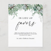 Papier Signe de don en remplacement de faveurs (Devant)