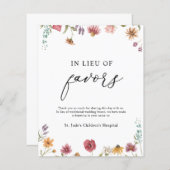 Papier Signe de don en remplacement de faveurs (Devant / Derrière)