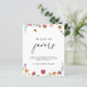 Papier Signe de don en remplacement de faveurs (Debout devant)