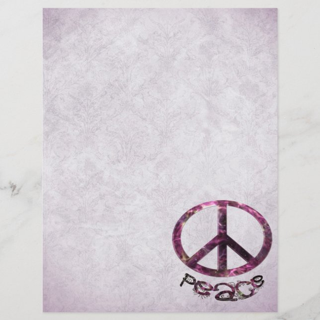 Papier Signe de Paix Joli Unique (Devant)