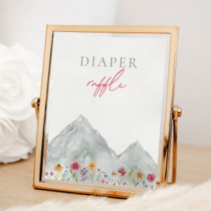 Papier Signe de trapèze de Fleur sauvage de montagne