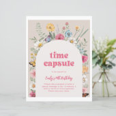 Papier Signe fleur sauvage de l'heure d'anniversaire (Debout devant)