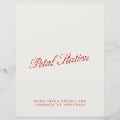 Papier SIGNE Mariage Vintage rouge et ivoire (Devant)