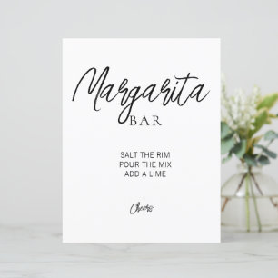 Papier Signe minimaliste de Fête des mariées Margarita