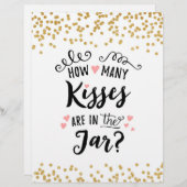 Papier SIGNER Combien de baisers sont dans le bocal ? (Devant / Derrière)