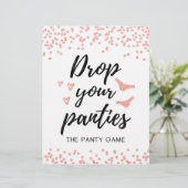 Papier SIGNER Déposez vos culottes jeu, Fête des mariées (Debout devant)