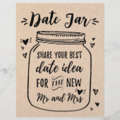 Papier SIGNER pour le jeu Date Jar, Bridal & Wedding show (Devant)