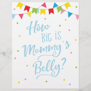 Papier SIGNER Quelle est la taille du ventre de maman ? J