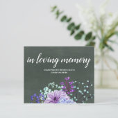 Papier Signes de mariage personnalisés Chalkboard Purple  (Debout devant)