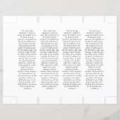 Papier Signet commémoratif de 2 x 7 pouces (Dos)