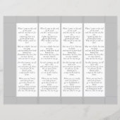 Papier Signet de prière funéraire À jamais dans nos cœurs (Dos)