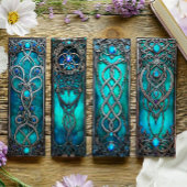 Papier Signet irlandais, Turqoise Silver Celtique Signet