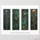 Papier Signets irlandais celtes, Signets d'Imaginaire s9 (Dos)