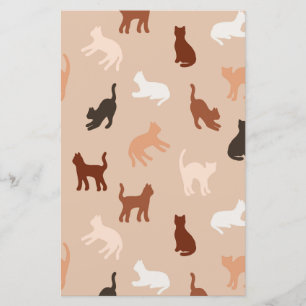 Papier Silhouette de chat