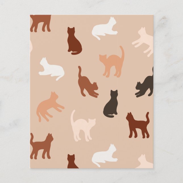 Papier Silhouette de chat (Devant)