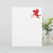 Papier Silhouette de Cupidon rouge (Debout devant)