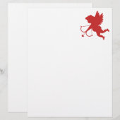 Papier Silhouette de Cupidon rouge (Devant / Derrière)