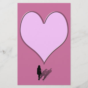 Papier Silhouette de la femme disparue