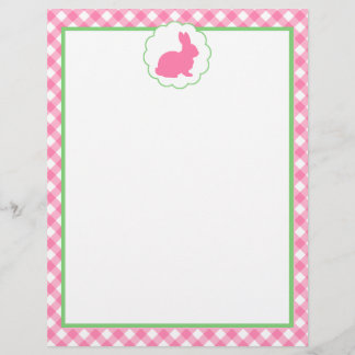 Papier Silhouette Lapin Rose