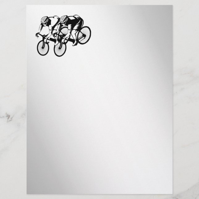 Papier Silver de course à vélo (Devant)