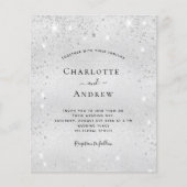 Papier Silver parties scintillant métal élégant mariage d (Devant)