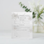 Papier Silver Snowflake Baby Prédictions et conseils (Debout devant)