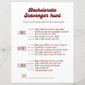 Papier Simple bachelorette jeu de chasse au trésor (Devant)