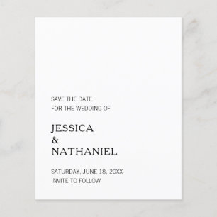 Papier Simple Budget Mariage Minimaliste Enregistrer La D