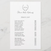 Papier Simple classique Monogramme Wreath Élégant (Devant)