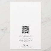 Papier Simple classique Monogramme Wreath Élégant (Dos)