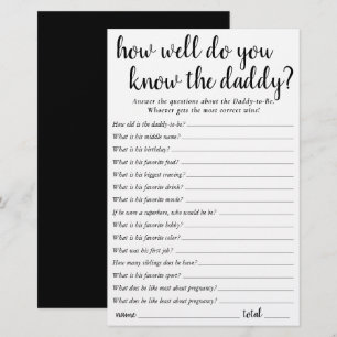 Papier Simple Comme Tu Connais Bien Papa   Black Keepsaké