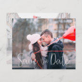 Papier Simple Décontracté Script Mariage Photo Enregistre (Devant / Derrière)