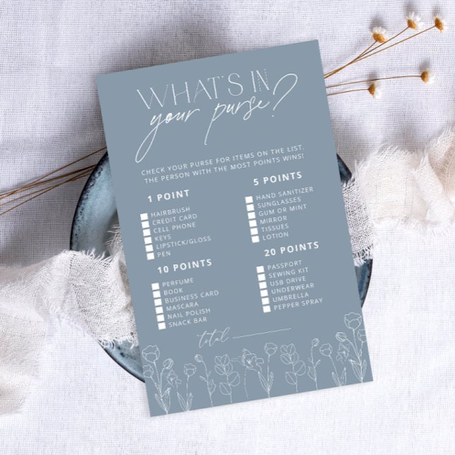 Papier Simple Dusty Blue Qu'est-ce qu'il y a dans votre s (Créateur téléchargé)