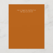 Papier Simple Elegance Cinnamon Moderne Budget Mariage (Dos)