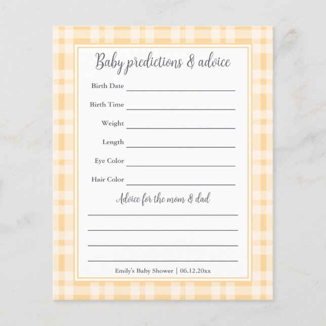 Papier Simple Elegant Boy Baby shower Devant Jeu (Devant)