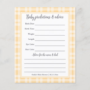 Papier Simple Elegant Boy Baby shower Devant Jeu