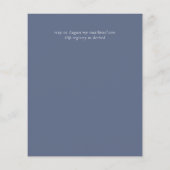 Papier Simple Elégant Dusty Blue Eucalyptus BUDGET Invit (Dos)