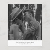 Papier Simple élégante photo budget mariage Enregistrer l (Dos)