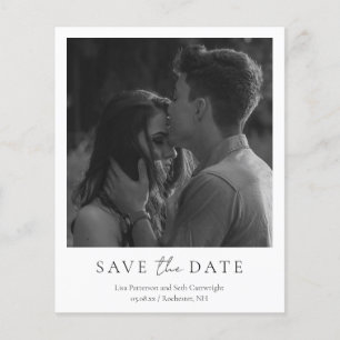 Papier Simple élégante photo budget mariage Enregistrer l