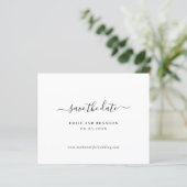 Papier Simple Faire-Part de Mariage à Petit Budget (Debout devant)