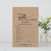 Papier Simple Faux Kraft Savez-vous qui est la mariée ? (Debout devant)