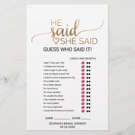 Papier Simple Gold Calligraphy Mariage Word Search Jeu (Devant)