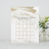 Papier Simple Gold minimaliste Bingo Bingo jeu de douche (Debout devant)