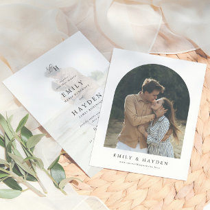 Papier Simple Mariage Bohème Minimaliste à Petit Budget a