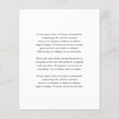 Papier Simple Mariage Budget Blanc Save the Date (Dos)
