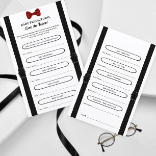 Papier Simple mignon Baby shower prédictions jeu amusant 