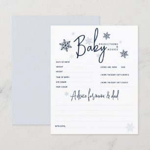Papier Simple minimaliste moderne Baby shower d'hiver Jeu