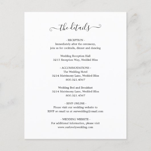 Papier Simple Monogramme Élégant Faire-part de mariage bu (Dos)